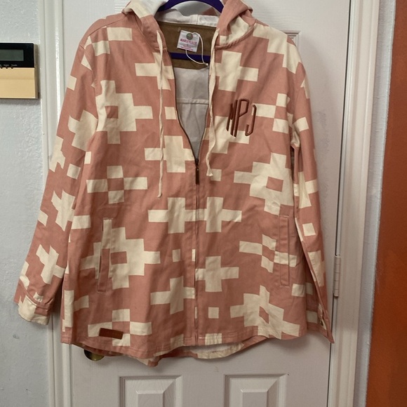 NWT MARLEYLILLY Hooded Aztec Shacket! Jacket hoodie fall warm Size Large NWOT - Picture 5 of 8